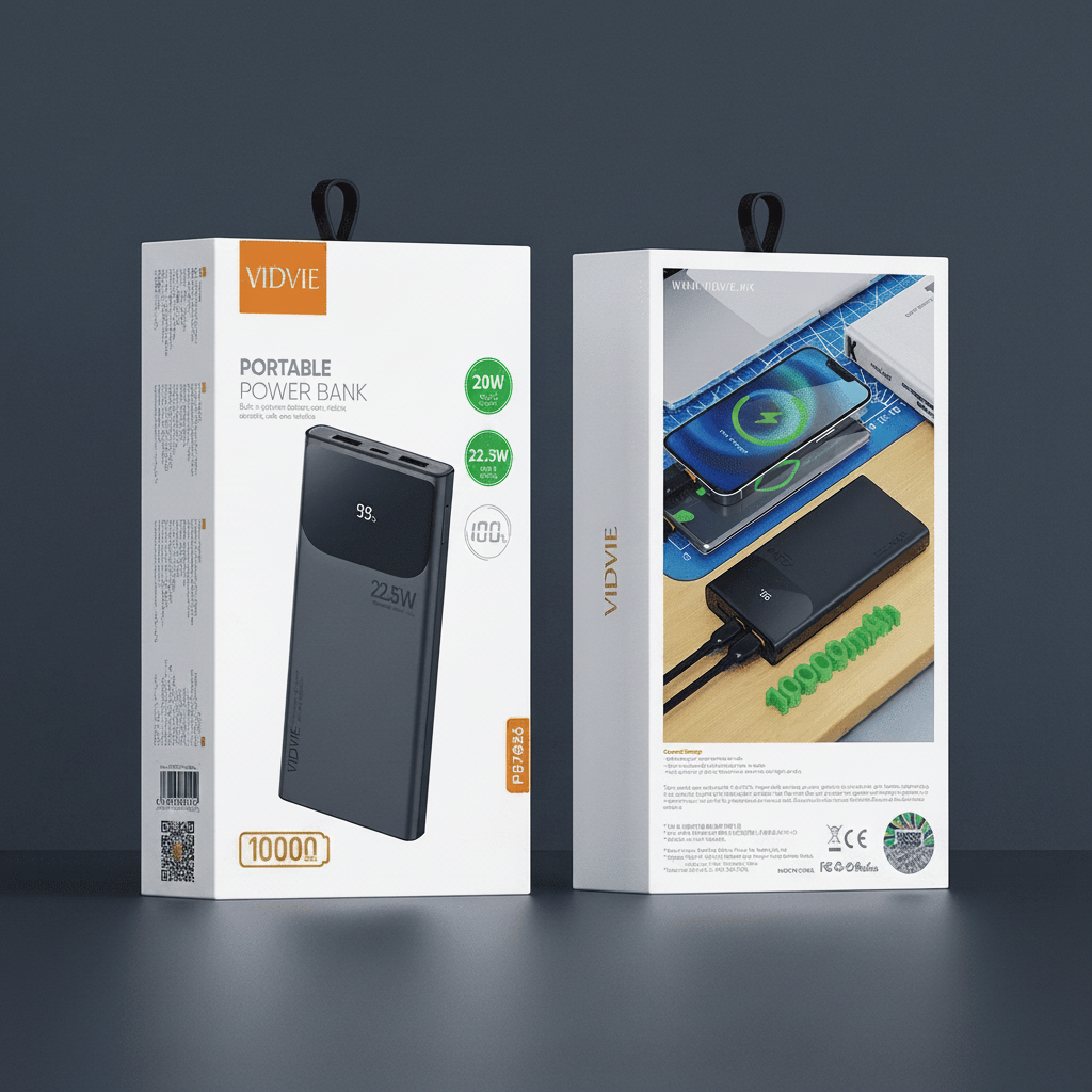 Batería Portátil Vidvie 22,5W 10,000 mAh