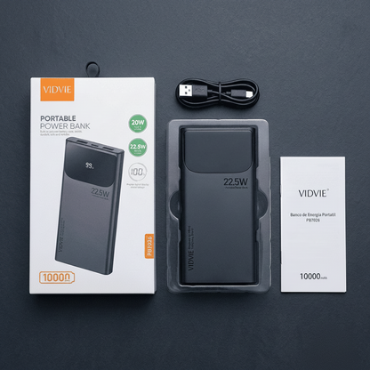Batería Portátil Vidvie 22,5W 10,000 mAh