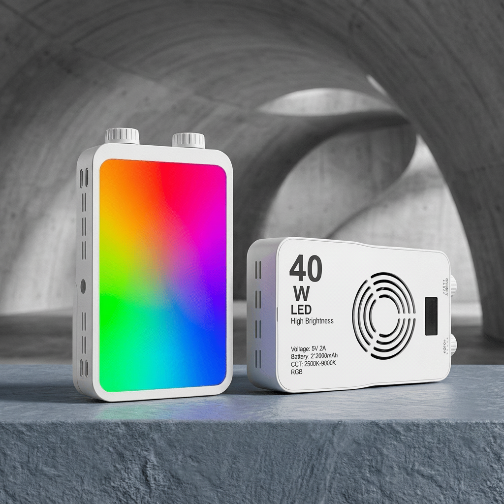 Panel De Luz Portátil 40w Para Videos Y Fotografías